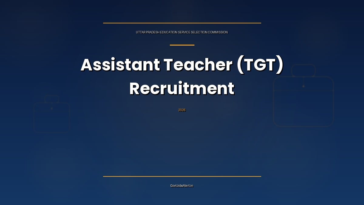 UPESSC TGT Recruitment 2026 notice for 17,735 Assistant Teacher Graduate Scale posts in Uttar Pradesh aided schools